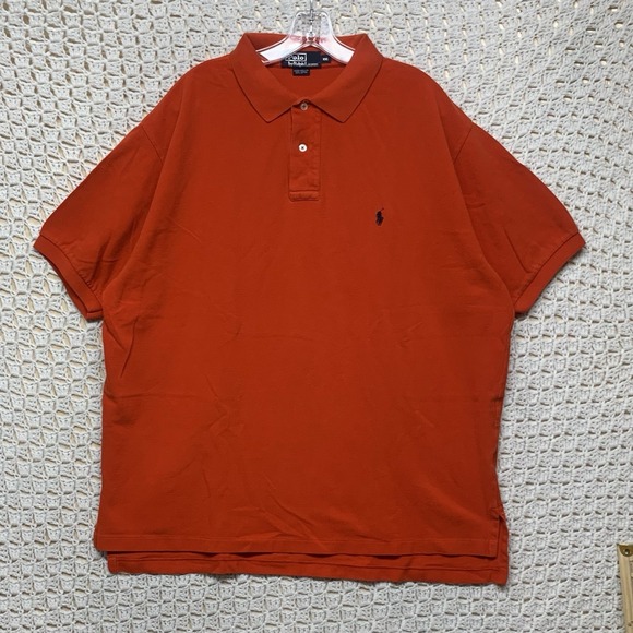 Ralph Lauren Other - Vtg Polo Ralph Lauren Polo Shirt Mens‎ 2XL Red  Short Sleeve Black Pony Cotton